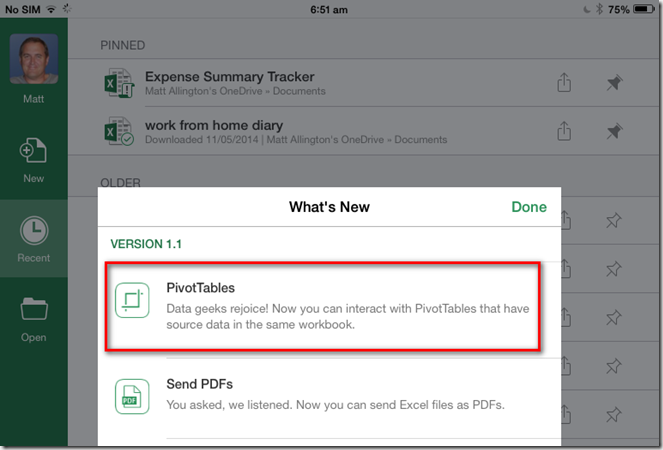 Pivottables For Ipad Excelerator Bi