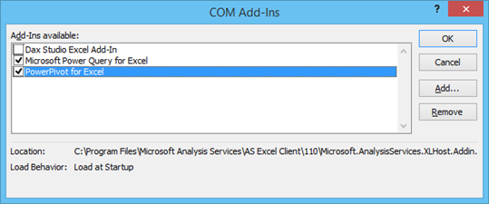 install power pivot excel 2016