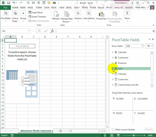 analyze in excel