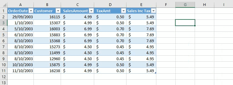 refer to columns