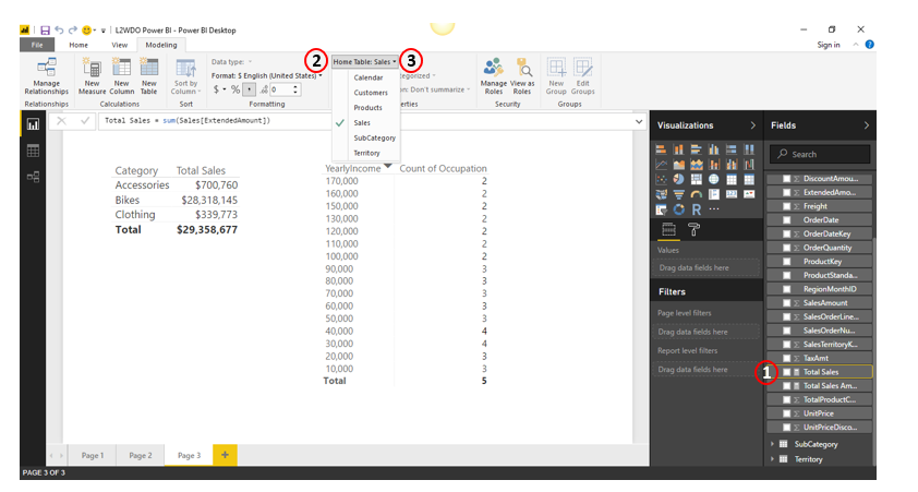 formulas table pivot BI in to Excelerator BI Write DAX Power Learn