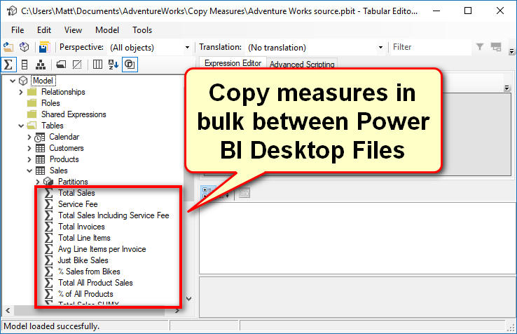 Copy Measures Between 2 Power BI Files Excelerator BI