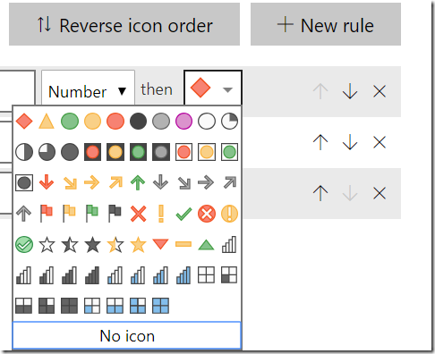 Conditional Formatting Using Icons In Power BI Excelerator BI   6. Icons 