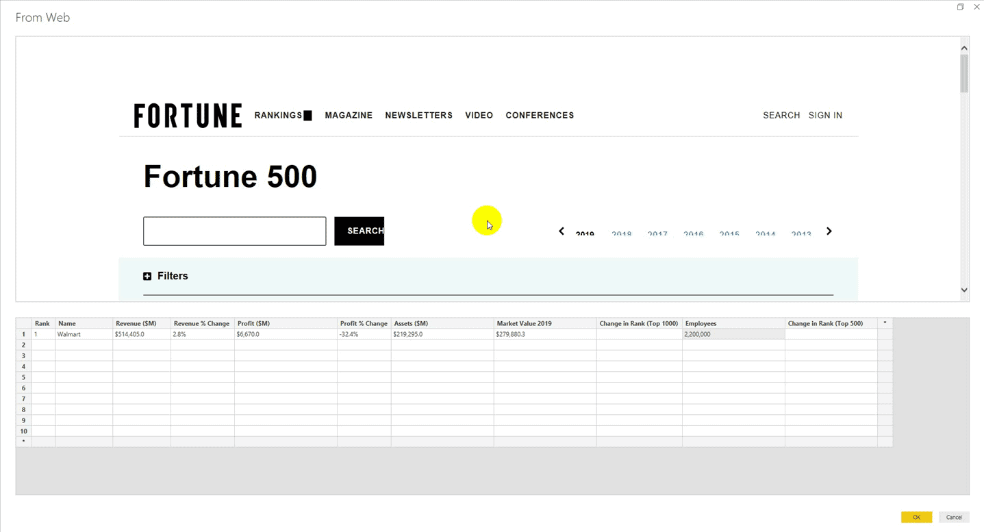 Webscraping in Power BI — Day to Data Stuff