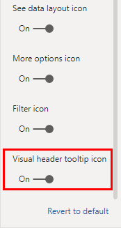 Visual Header Tool Tip Enabled