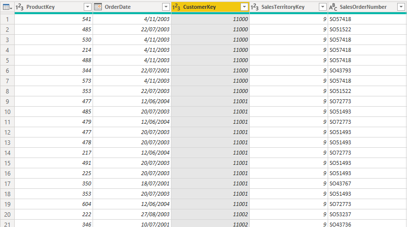 remove duplicates keep last record power query