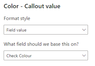 Conditionally formatting Callout