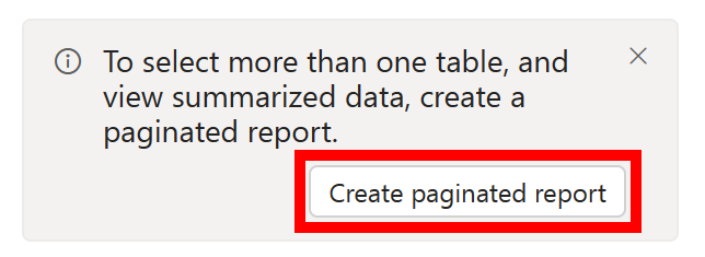 Paginated Reports Button