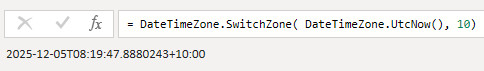 Datetimezone.switchzonebne
